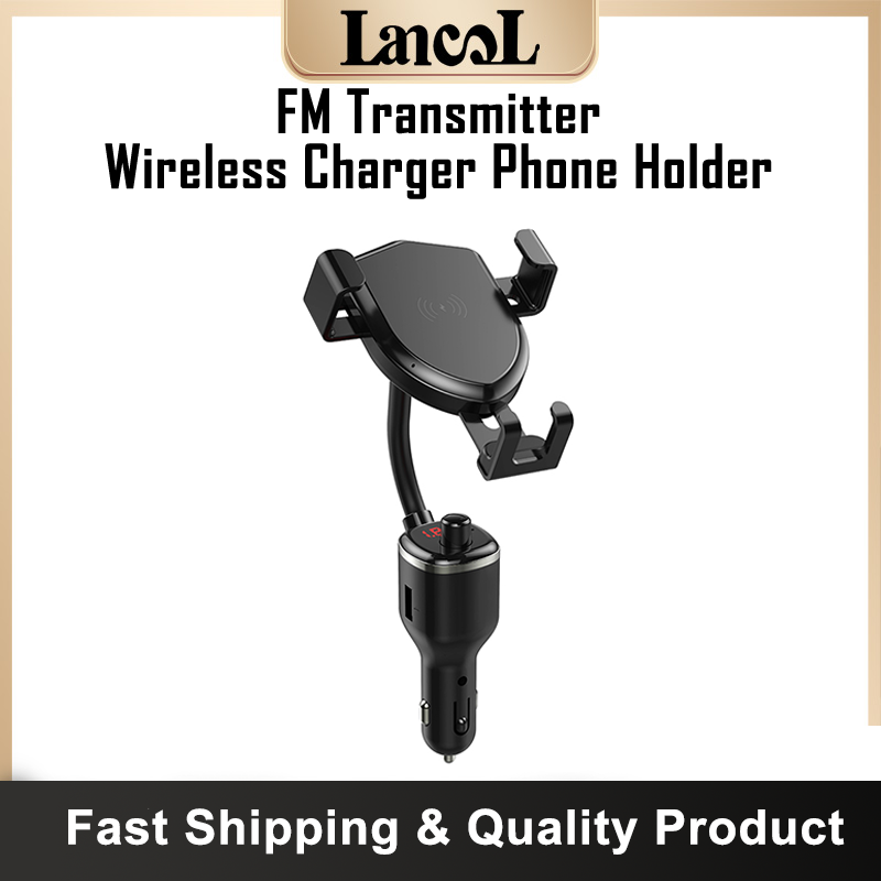 Bộ phát fm bluetooth 5.0 w4 bộ sạc không dây qc3.0 cổng usb kép 2.1a máy nghe nhạc mp3 rảnh tay bộ thu fm trên xe hơi