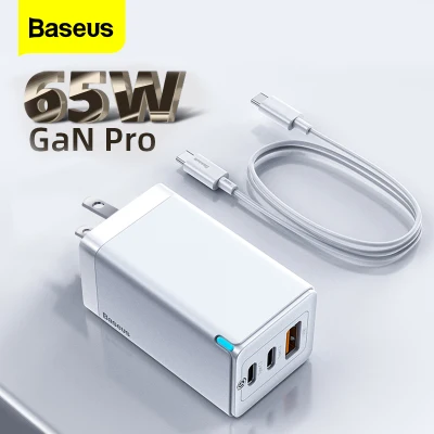 Baseus EU 65W GaN2 Pro USB C Charger Quick Charge 4.0 3.0 QC4.0 QC PD3.0 PD USB-C Type C Fast USB Charger For Macbook Pro iPhone Samsung (1)