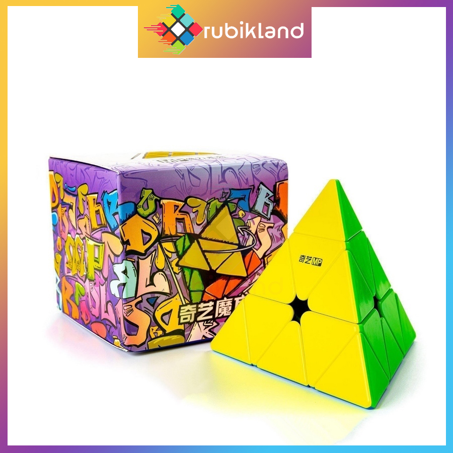 Rubik qiyi mp pyraminx m stickerless rubic kim tự tháp có nam châm rubick tam giác đồ chơi trí tuệ