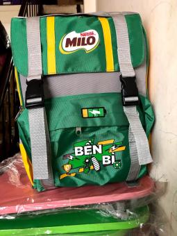 Balo Milo cho bé  . Hàng khuyến mãi của sữa MILO mẫu bền bĩ