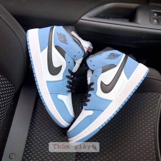 Giày Nike Jordan Cổ Cao Xanh Dương Hàng Cao Cấp