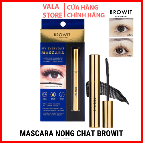 Mascara Nong Chat Browit Thái Lan không trôi, làm dày, dài cong, tơi mi