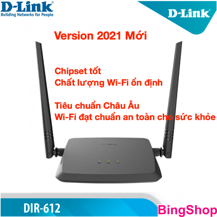 Hot deals - bộ phát wifi n 300mbps wilreless router d-link dir-612 - version mới 2021 - hàng chính hãng