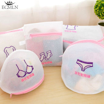 ECMLN 1PC Túi giặt máy thêu Túi lưới phân loại quần áo bảo hộ giặt ủi