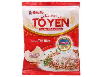 Cháo tổ yến Gấu Đỏ vị thịt bằm gói 50g