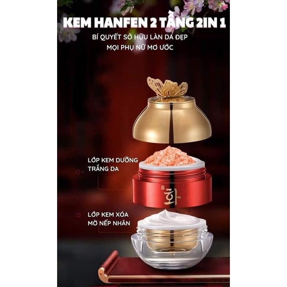 Kem huyết rồng trắng da hanfen 2 ngăn - mimosa