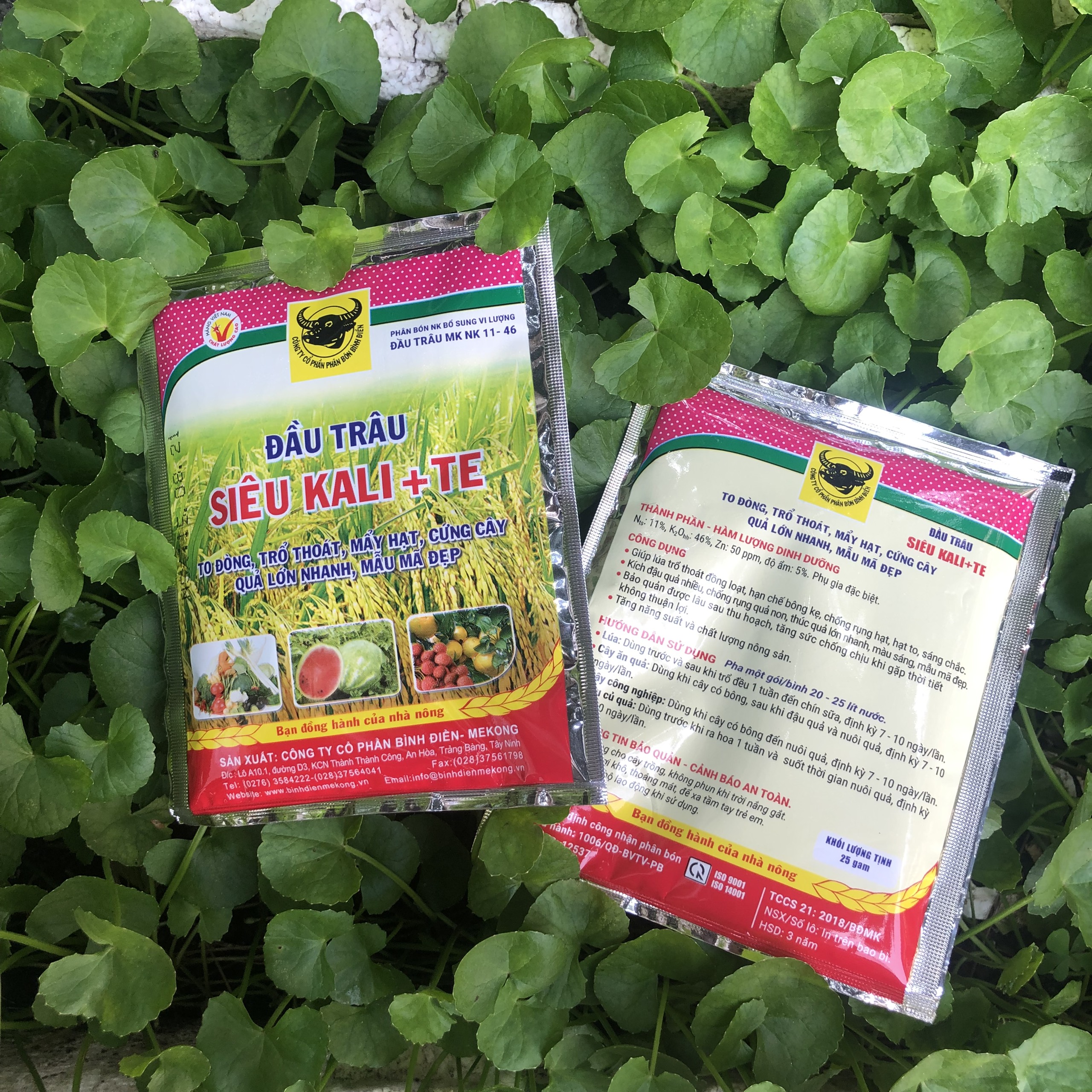 Phân bón lá đầu trâu siêu kali + te quả lớn nhanh mẫu mã đẹp gói 25gr