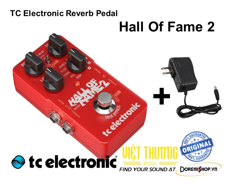 Pedal hiệu ứng vang Reverb TC Electronic Hall Of Fame 2