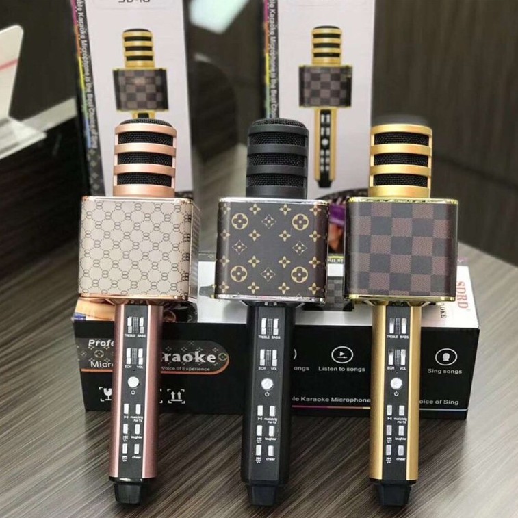 Mic Karaoke Bluetooth, Micro Hát Karaoke Không Dây, Micro Karaoke Kèm Loa bluetooth SD-18 Âm Thanh Cực Đỉnh, Hát Cực Hay Nhỏ gọn dễ xếp gọn trong balo hay túi xách mang đi xa, có thể đem đi hát trong các dịp dã ngoại, du lịch nhóm, BH 12T