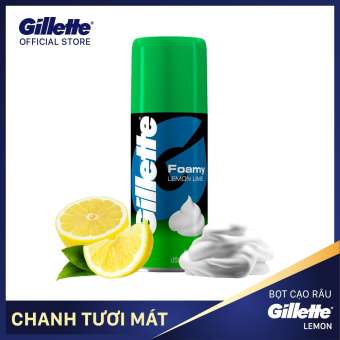 Bọt cạo râu hương chanh Gillette Foamy Lemon Lime 50g