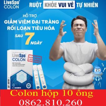 Livespo COLON - Bào tử lợi khuẩn cho người viêm đại tràng mẫu mới 2022 - DANASA STORE