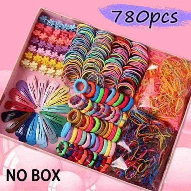 Set kẹp tóc siêu xinh cho bé, hộp kẹp tóc 780 món - chi tiết , phụ kiện tóc xinh cho bé
