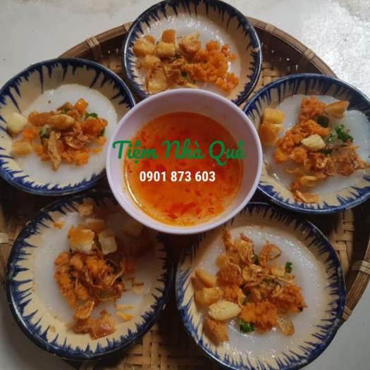 Combo làm Bánh Bèo chuẩn vị Miền Trung (1kg bột gạo + 500g bột năng + 10 chén)