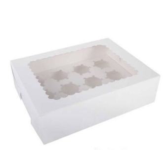 Hộp Đựng Bánh Tart Trứng- Cupcake 12 ô