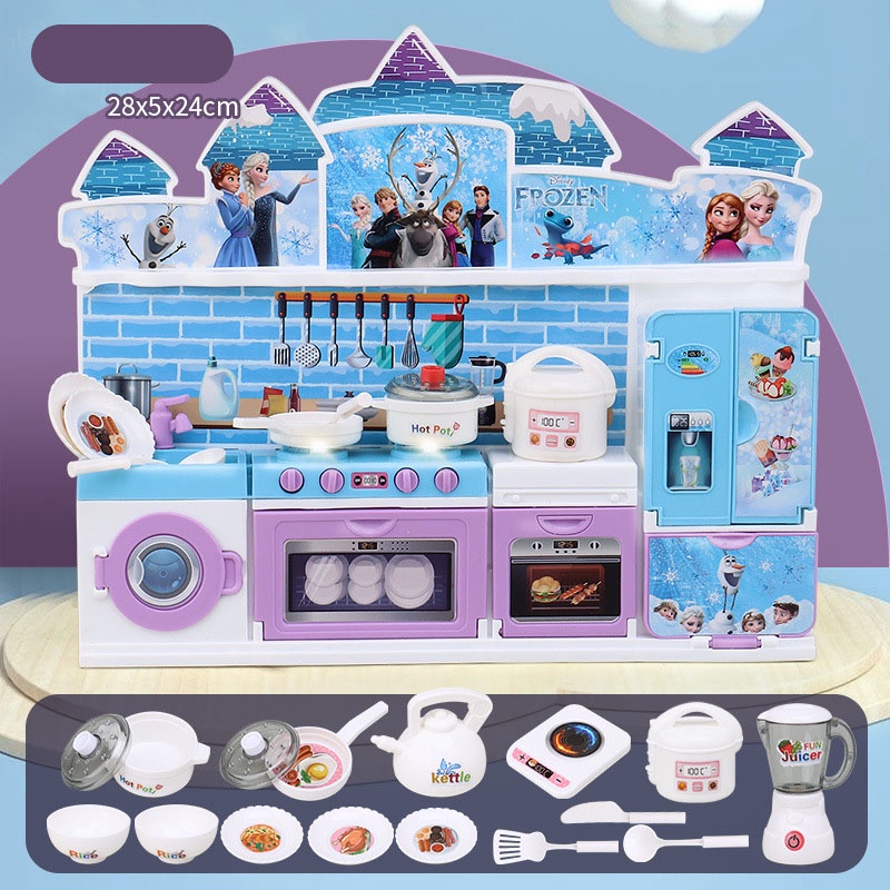 Set Đồ Chơi Elsa Nấu ăn đầy đủ dụng cụ nhà bếp cho bé  Có sẵn Hộp đẹp