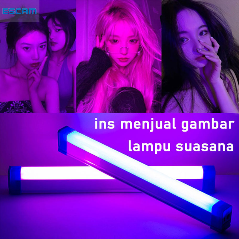 Escam thiết bị ánh sáng studio đèn led chụp ảnh nhiều màu led màu quay phim đèn chụp studio tròn quay phim tiktok đèn quay phim chụp ảnh studio thanh đèn sân khấu cầm tay 32cm thanh đèn vòng chụp ảnh nhiều màu sắc đèn quay video máy