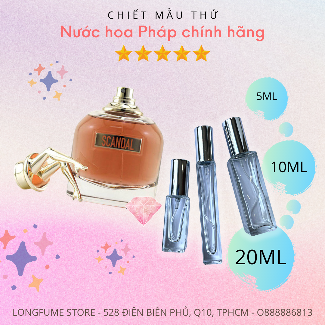 [SALES SỐC] Chiết Mẫu Thử Nước hoa nữ Jean Paul Gaultier Scandal EDP 5ml 10ml 20ml - Longfume Store Nước hoa châu âu chính hãng TPHCM