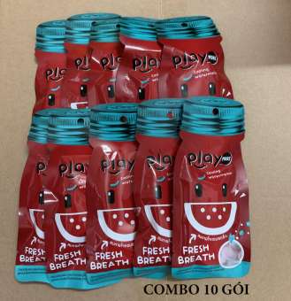 Combo 10 gói kẹo Play More Thái Lan Hương dưa hấu