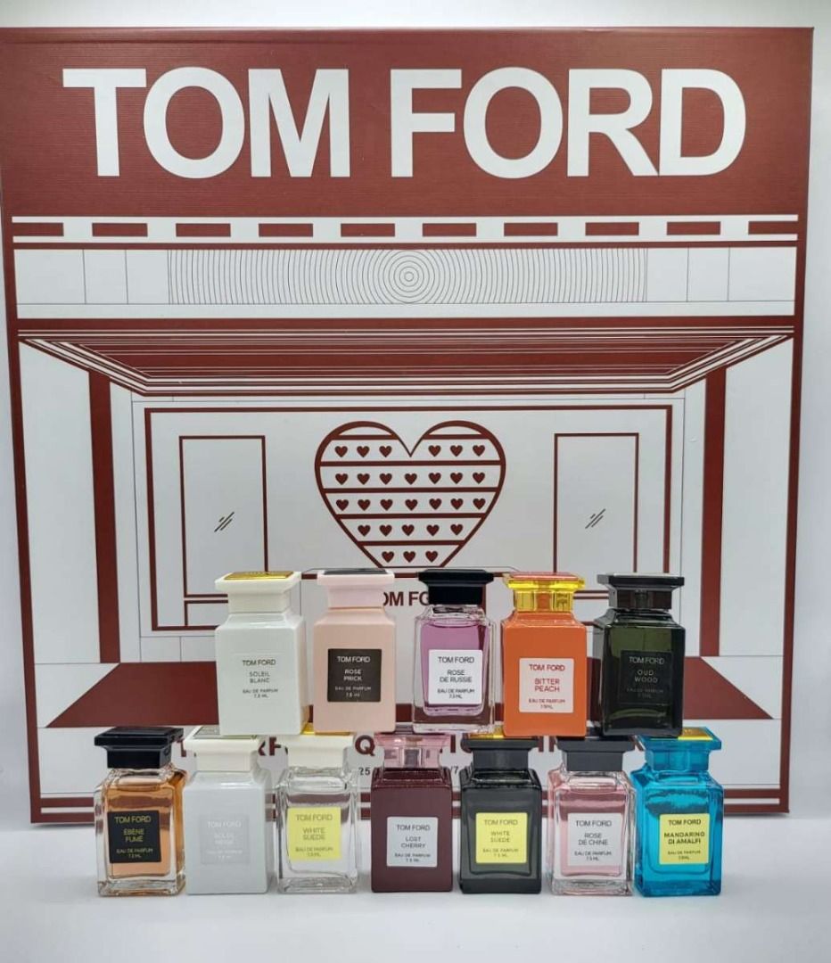 Tom Ford Unisex Perfume Gift Set | 12 X 7.5Ml Samples For Couples