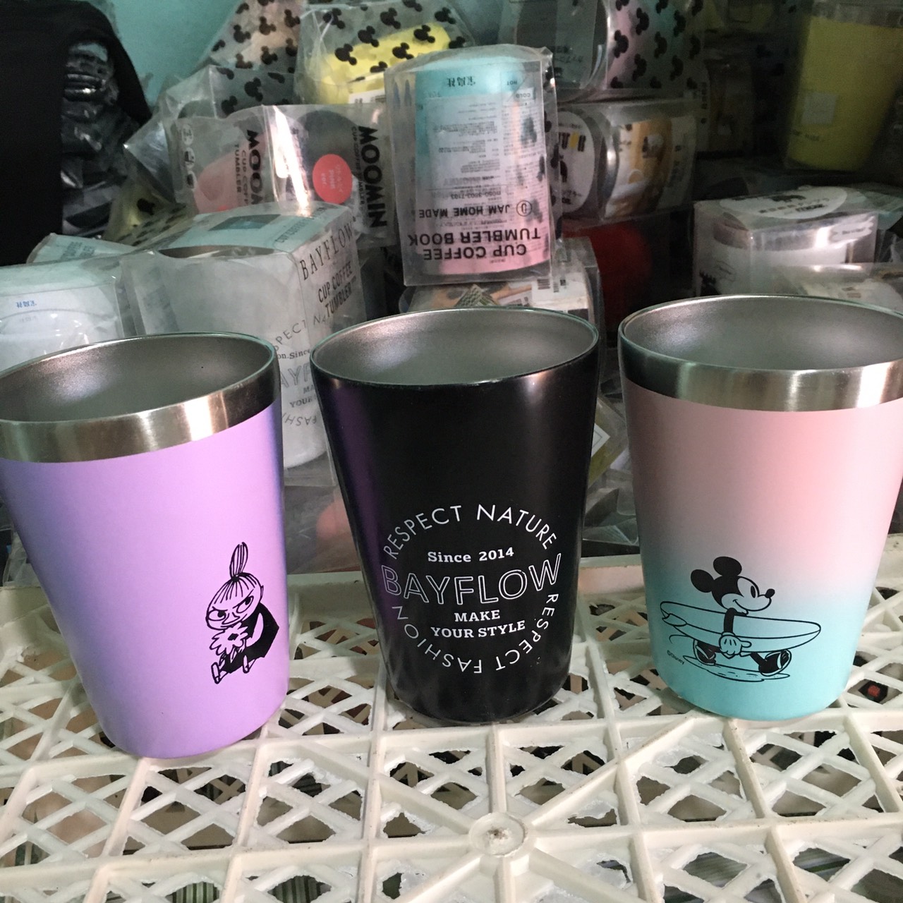Ly giữ nhiệt Inox 450ml hàng tồn kho siêu thị nhật thanh lý