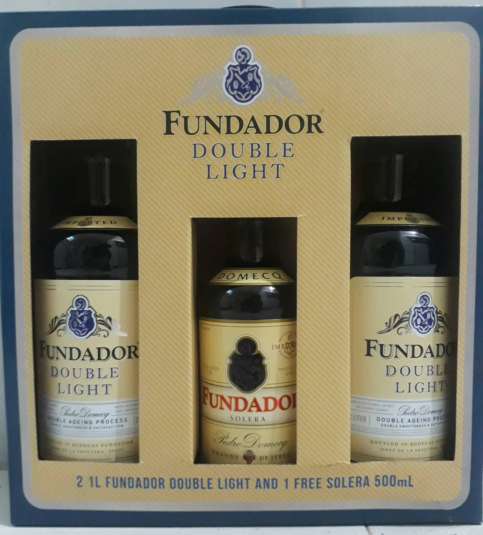 ブランデー 2x Fundador Light 700ml Fundador Brandy Light 700ml – Cellar Fresh - Liquor & Deli