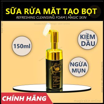 Sữa rửa mặt bọt Magic Skin 👍 Refreshing Cleansing Foam 👍 Đầu cọ Massage ✔ CHÍNH HÃNG