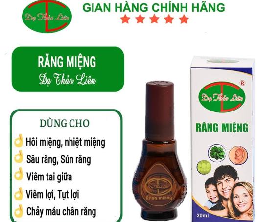 Tinh Dầu Răng Miệng Dạ Thảo Liên 20ml,Hết Sâu Răng ,Hết  Nhiệt Miệng ,Hết Chảy Máy Chân Răng