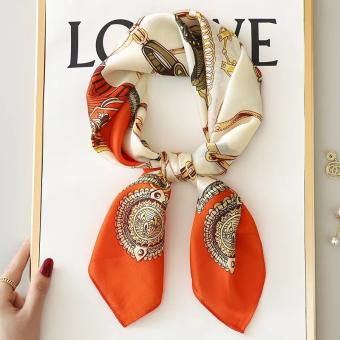 Khăn lụa vuông (khăn turban) size 70x70 mềm mại quàng cổ, làm yếm, buộc tóc đi biển đi du lịch – Bongbstore