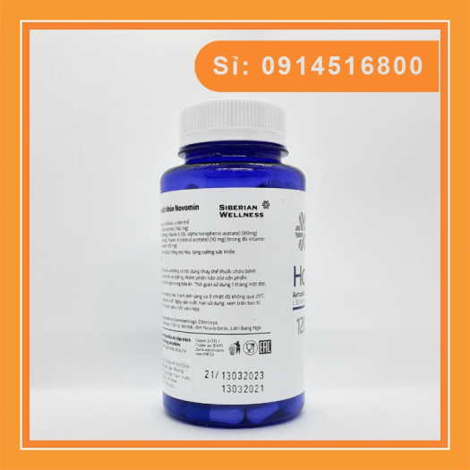 Thực phẩm chức năng Novomin, Siberian Novomin của Nga - Tăng sức đề kháng - Mẫu mới của sản phẩm Formular 4 (120 viên)