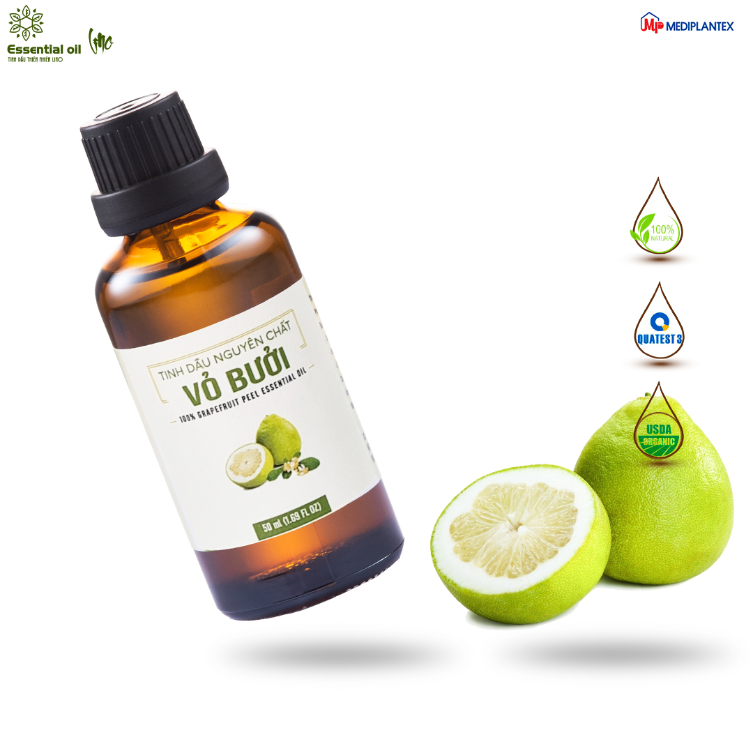 Tinh dầu bưởi LINO 50ml, tinh dầu thơm phòng thiên nhiên nguyên chất từ công ty dược Mediplantex