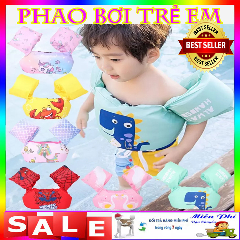 Phao bơi đeo tay đỡ ngực cho bé - phao siêu nhân cho bé tập bơi lội cho bé an toàn khi ở dưới nước - phao bơi đỡ cổ - phao siêu nhân - áo phao đỡ ngực kèm phao tay cho bé.
