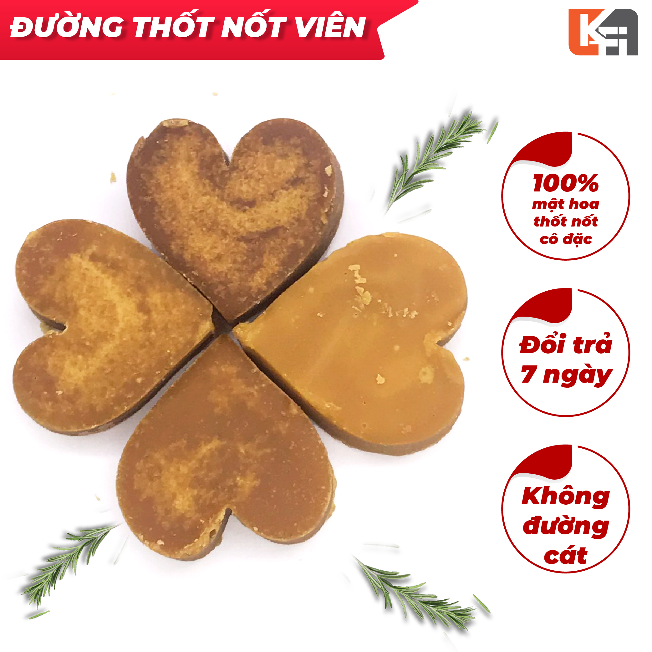 Đường thốt nốt viên nguyên chất FiDi – Đặc sản miền bảy núi Tịnh Biên An Giang