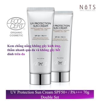 Combo 2 Kem chống nắng bảo vệ toàn diện NoTS UV Protection Sun Cream 70g SPF 50+/PA+++, UVA/UVB Double Set
