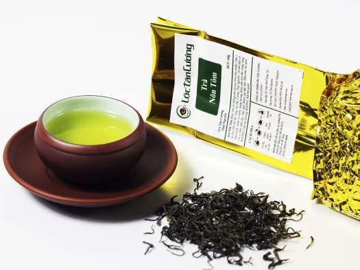 Trà Thái Nguyên Nõn Tôm Túi 100g Lộc Tân Cương - Trà Tân Cương Thái Nguyên