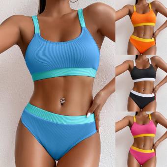 Phụ Nữ eo cao Bikini nâng Bikini In đồ bơi của nữ Đồ Đi biển Đồ Bơi Swimwears Crochet Bikini Bơi Cho Phụ Nữ cỡ lỡn