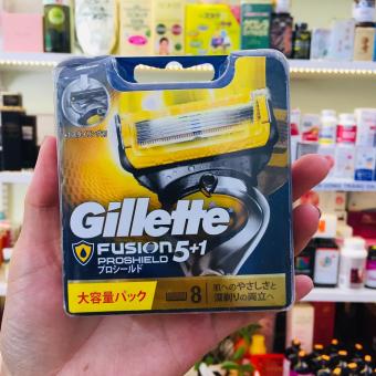 Vỉ 8 Lưỡi Dao Cạo Râu Gillette Fusion ProGlide Power 5+1 Nhật Bản