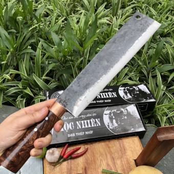 Dao tông chặt dừa, chặt mía, phát cây dao thép nhíp nga rèn thủ công Phúc Sen Mộc Nhiên