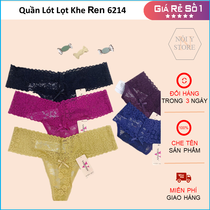 Bộ 5 quần lọt khe ren - quần lót lọt khe voronin 6214 - quan lot lot khe - quần lót nữ - quan lot phoi ren