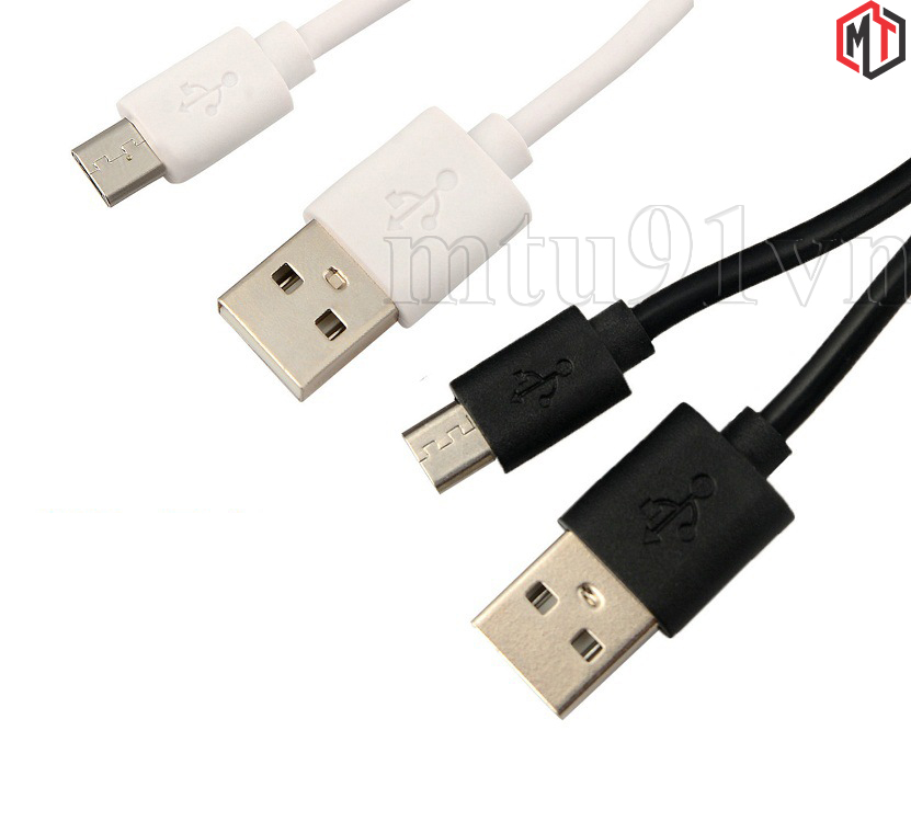 Cáp sạc android usb 2.0 ra micro usb dài 1m - loại 1- có hỗ trợ truyền dữ liệu