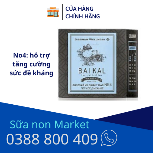 [Trà tăng sức đề kháng N4] Trà thảo mộc Siberian Baikal tea collection Herbal tea N4 - 30 gói - Date T12/2022