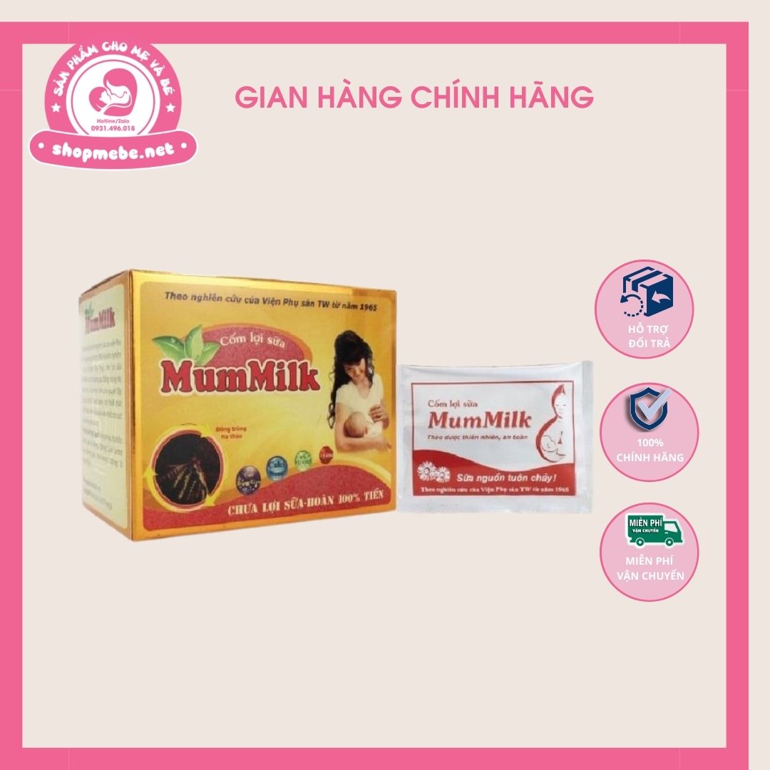Cốm lợi sữa MumMilk đông trùng hạ thảo lợi sữa chính hãng - hộp 20gói