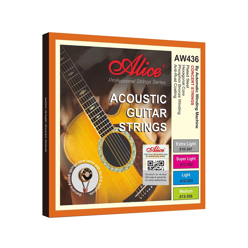 Dây đàn guitar acoustic alice aw432