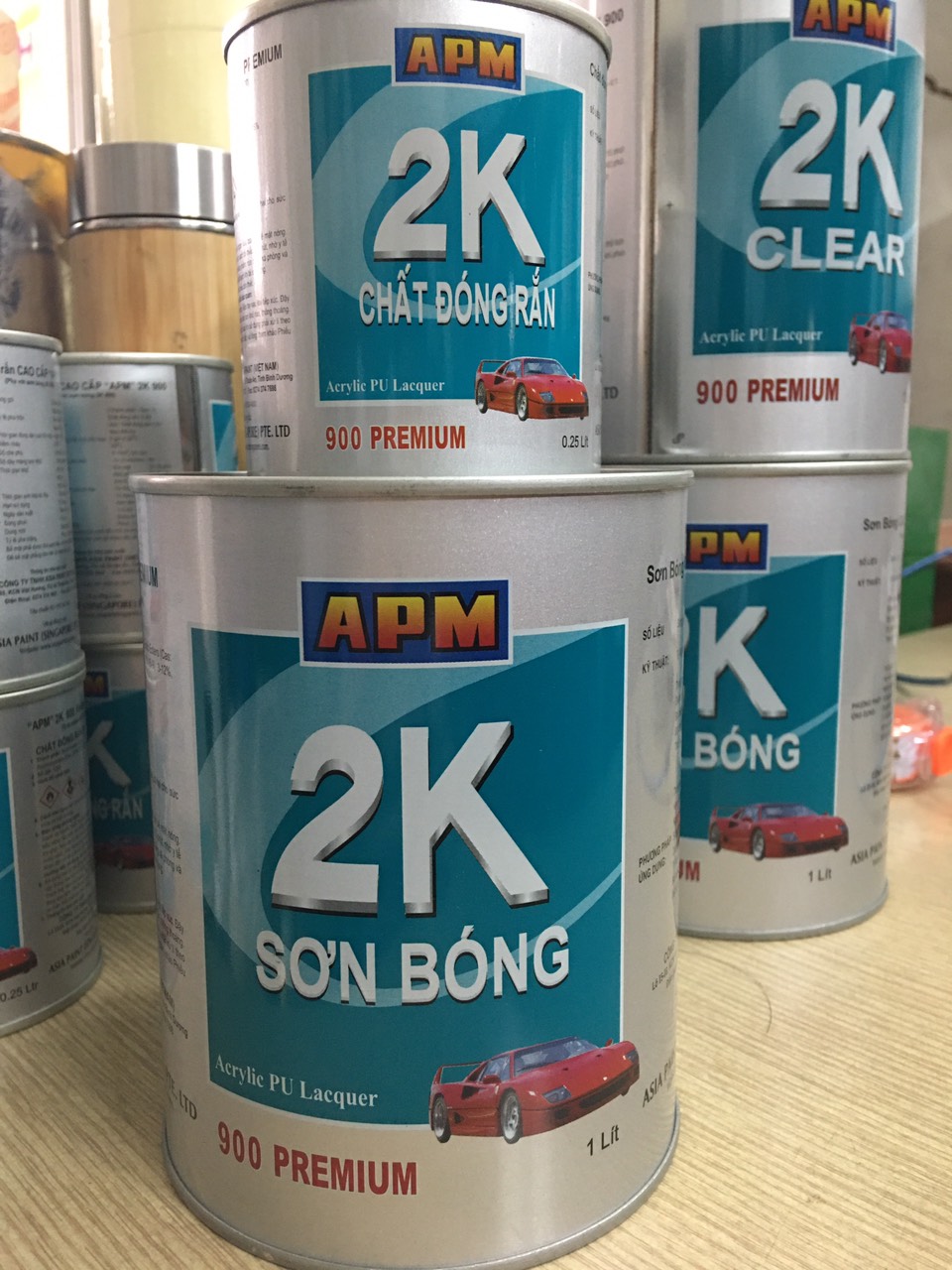 DẦU BÓNG 2K APM 1.2KG SỬ DỤNG TRÊN BỀ MẶT KIM LOẠI