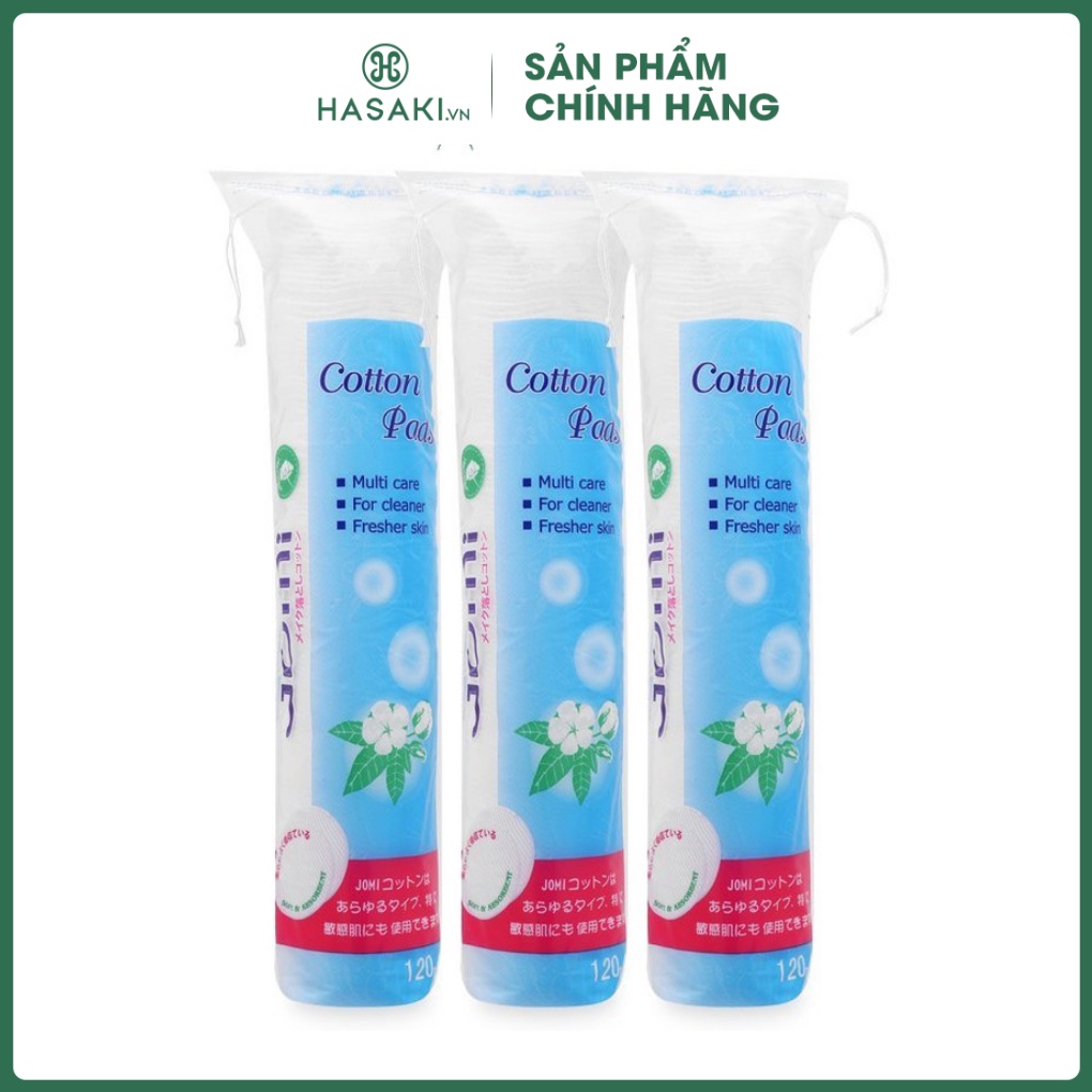 Bông Tẩy Trang Jomi 120 miếng tiết kiệm dung dịch 80 miếng và 120 miếng | Hasaki | Sản phẩm chính hãng