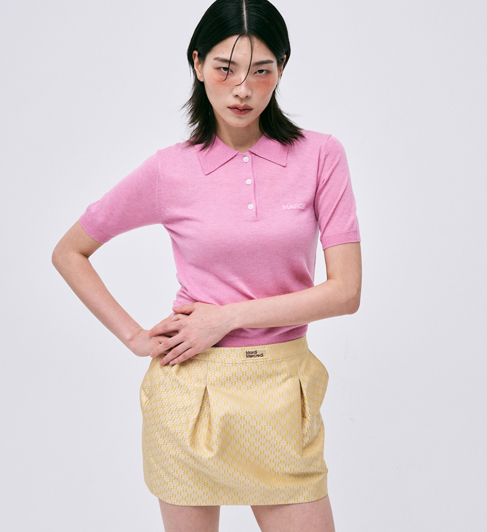 CHEMISE SLIM EN TRICOT MARDI MERCREDI PIQUET (Nouveauté 2025)