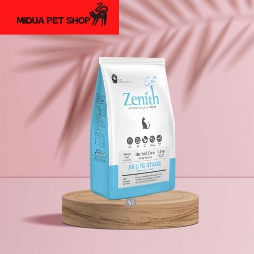1.2kg thức ăn hạt mềm cho mèo zenith cat hairball