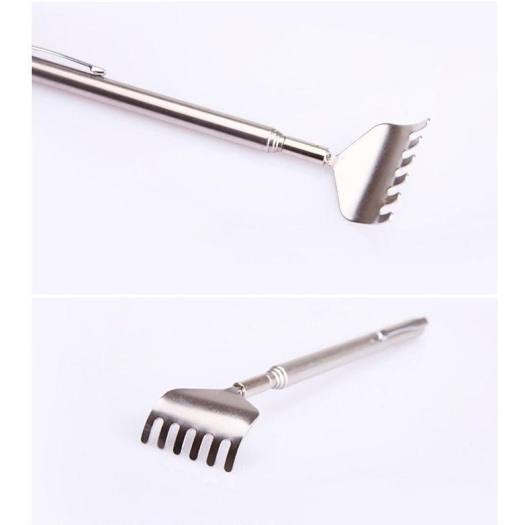 Cây Gãi Lưng INOX Kéo Dài Rút Gọn 50cm - Tay Dụng Cụ Đồ Gãi Ngứa Siêu Đỉnh
