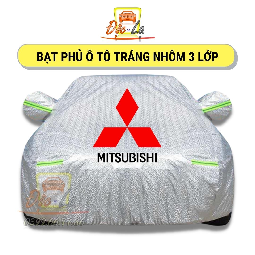 Bạt Phủ Xe Ô Tô Mitsubishi Mirage, Xpander, Attrage, Pajero, Trition, Outlander, Chất Liệu Bạt Tráng Nhôm 3 Lớp