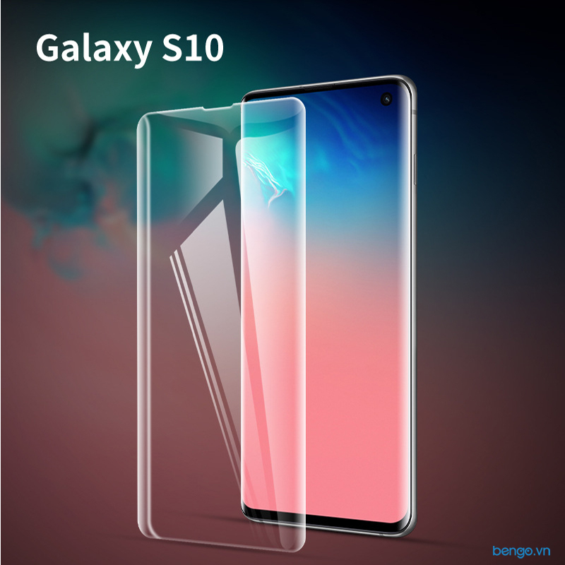 Kính cường lực keo uv full màn samsung galaxy s10/s10 plus