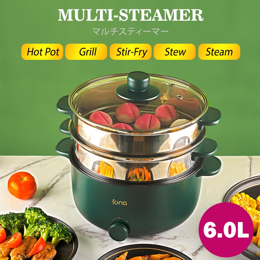 iona 6l multi purpose steamer